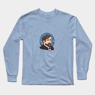 Claude Debussy Illustration Long Sleeve T-Shirt